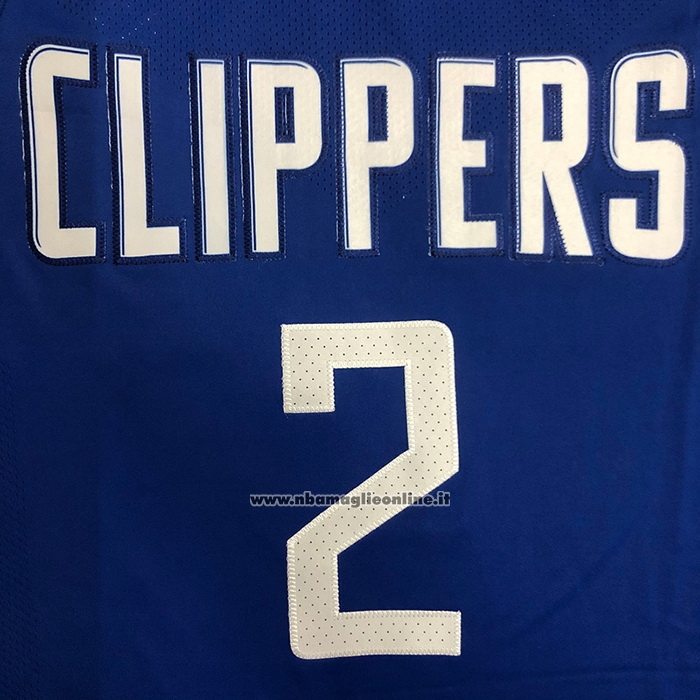 Maglia Los Angeles Clippers Kawhi Leonard #2 Icon 2020-21 Autentico Blu